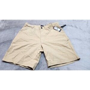 Grayers Men's Size 32W Khaki Bimini Linen Blend Shorts 8" Inseam NWT